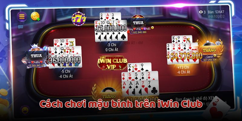 Quy trình tham gia chơi mậu binh trên iWin Club