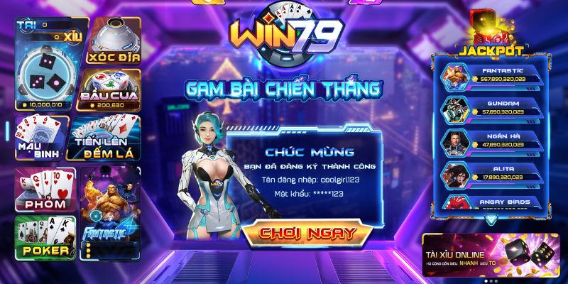 Game bài đổi thưởng online Win79 hàng đầu châu Á